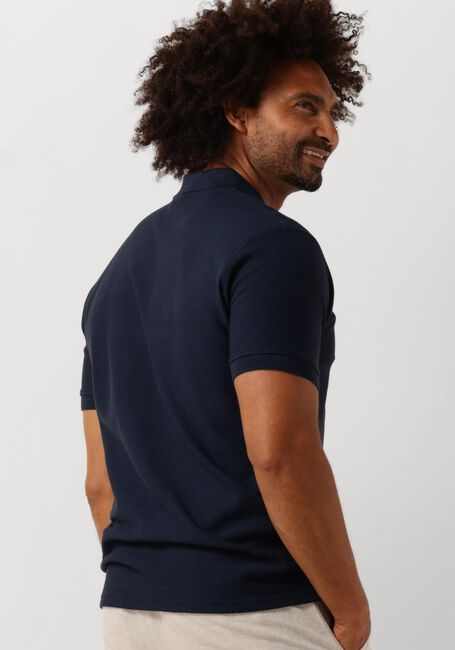 SELECTED HOMME T-shirt SLHMAURICE STRUCTURE SS POLO Bleu foncé - large