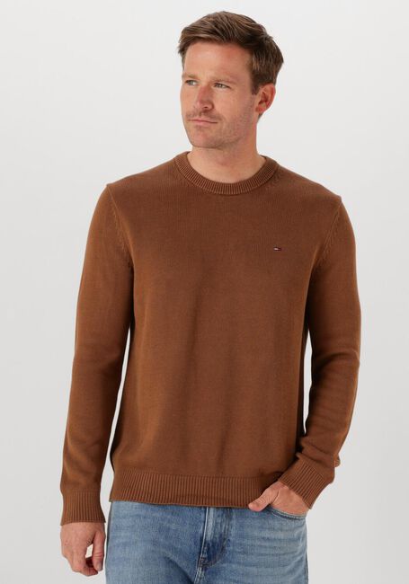 TOMMY JEANS Chandail TJM SLIM ESS SWEATER EXTS en marron - large