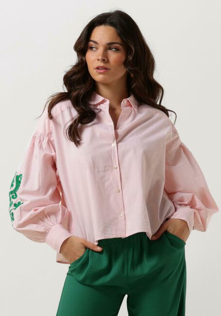 Roze BY-BAR  SARAH SHORT CHAMBRAY BLOUSE - large