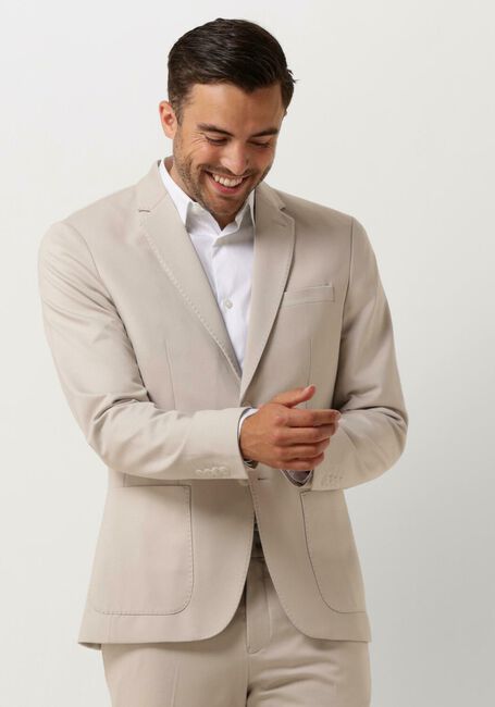 SELECTED HOMME SLHSLIM-DELON JERSEY BLZ FLEX NOOS Vestons en beige - large