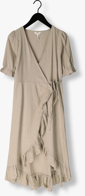 OBJECT Robe midi OBJAMMIE S/S WRAP LONG DRESS Sable - large
