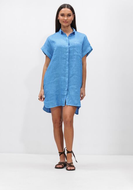 Blauwe BY-BAR Mini jurk HELLA LINEN DRESS - large