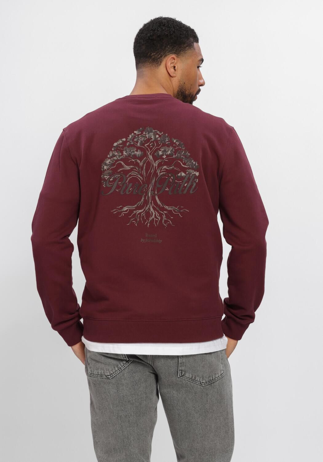 PURE PATH Pull ROOTED TREE Bordeaux - large