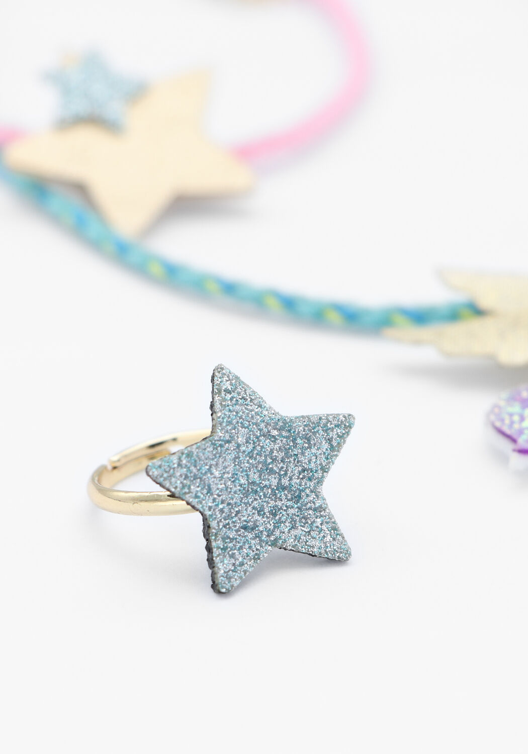 Mimi & Lula FLYING UNICORN JEWELLERY SET Bijou Bleu clair - large