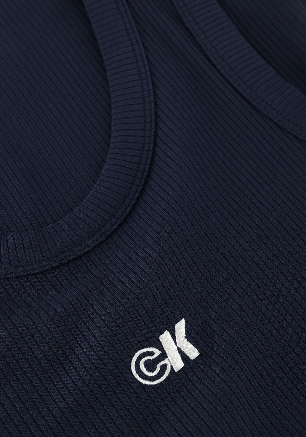 CALVIN KLEIN Haut A-MODAL RIB TANK Bleu fonc&eacute; - large