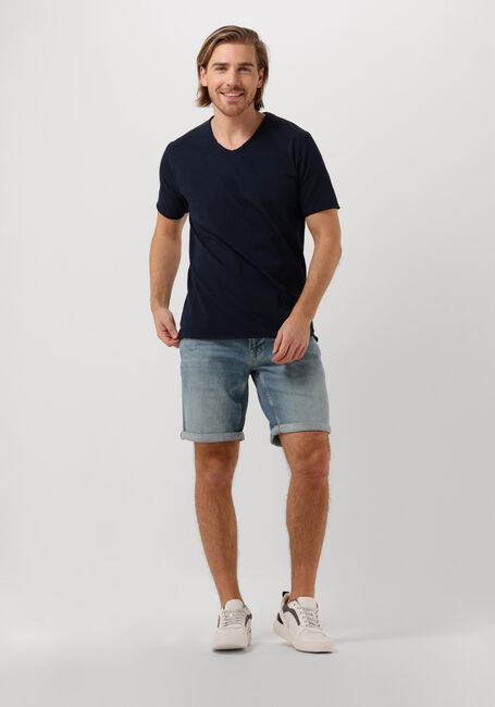 DSTREZZED T-shirt STEWART ORGANIC SLUB JERSEY Bleu foncé - large