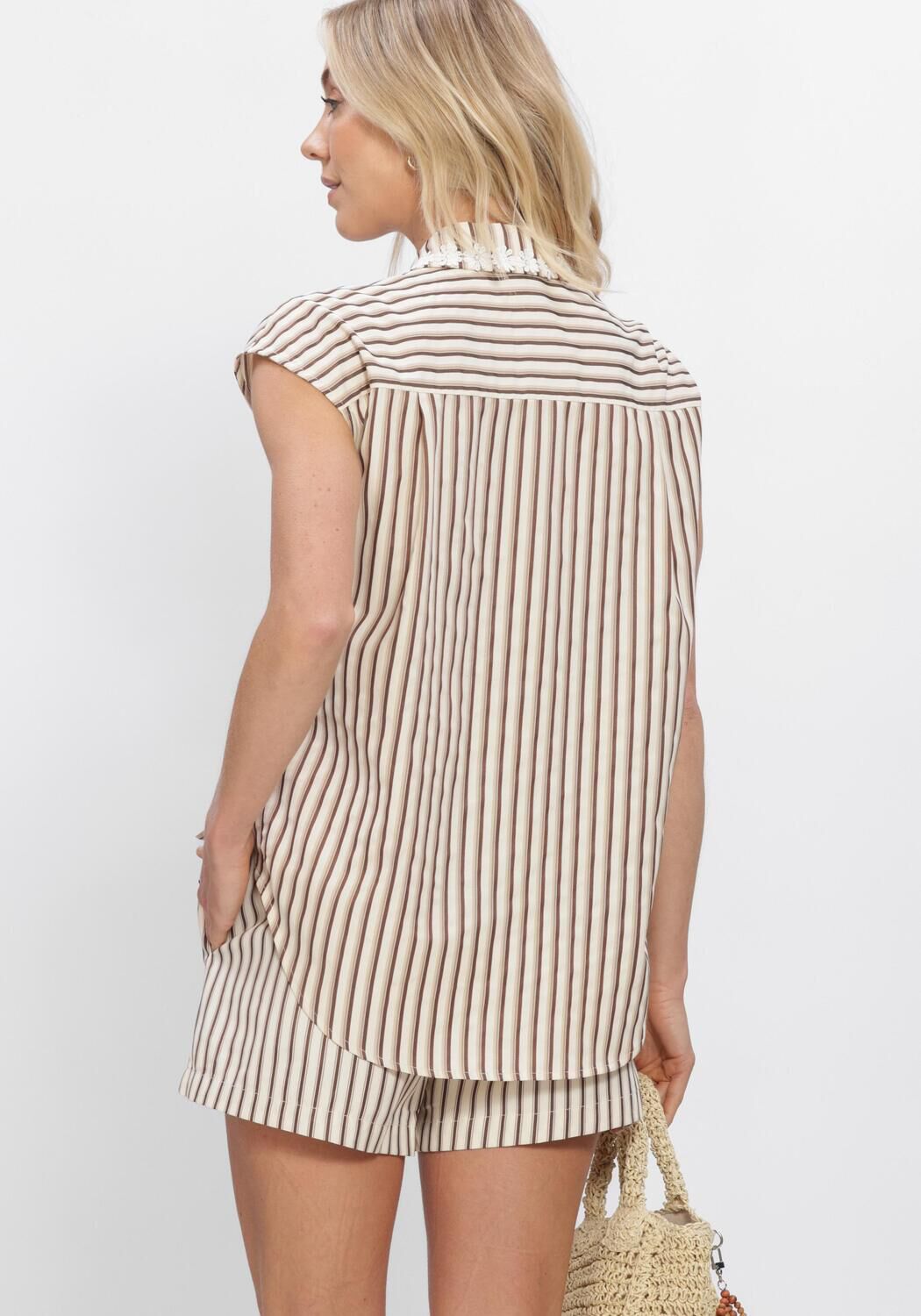 YDENCE BLOUSE EMI Blouses en marron - large