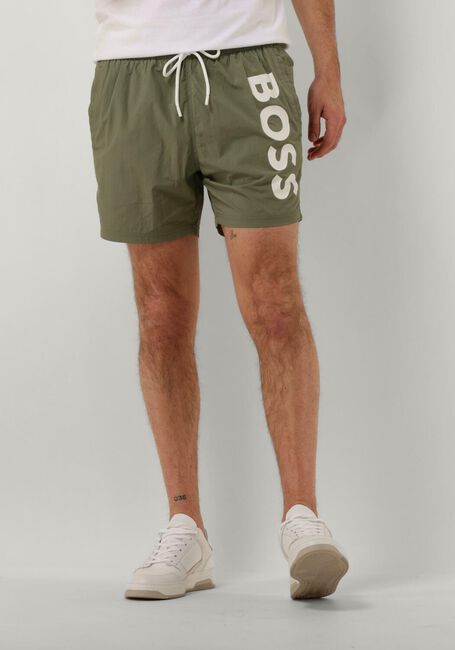 BOSS BLACK Shorts de bain OCTOPUS en vert - large