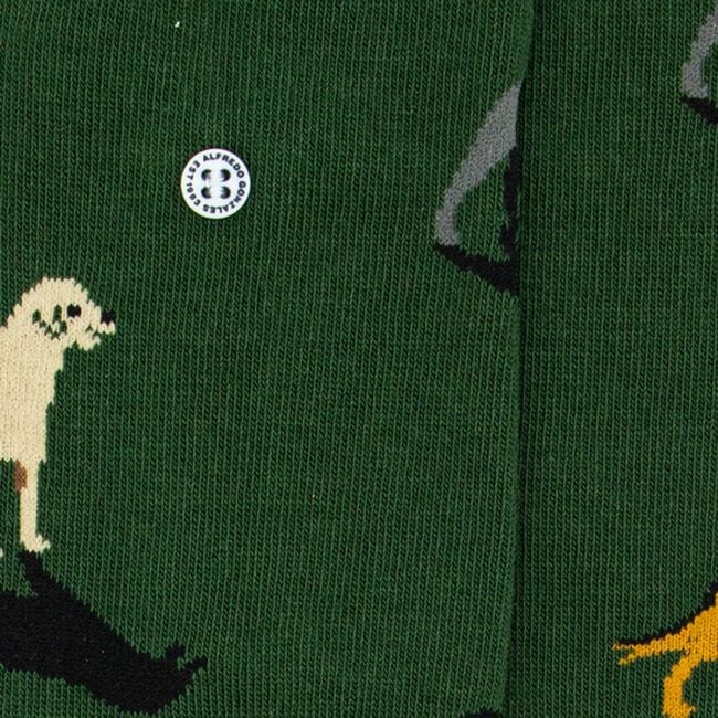 ALFREDO GONZALES DOGS Chaussettes en vert - large