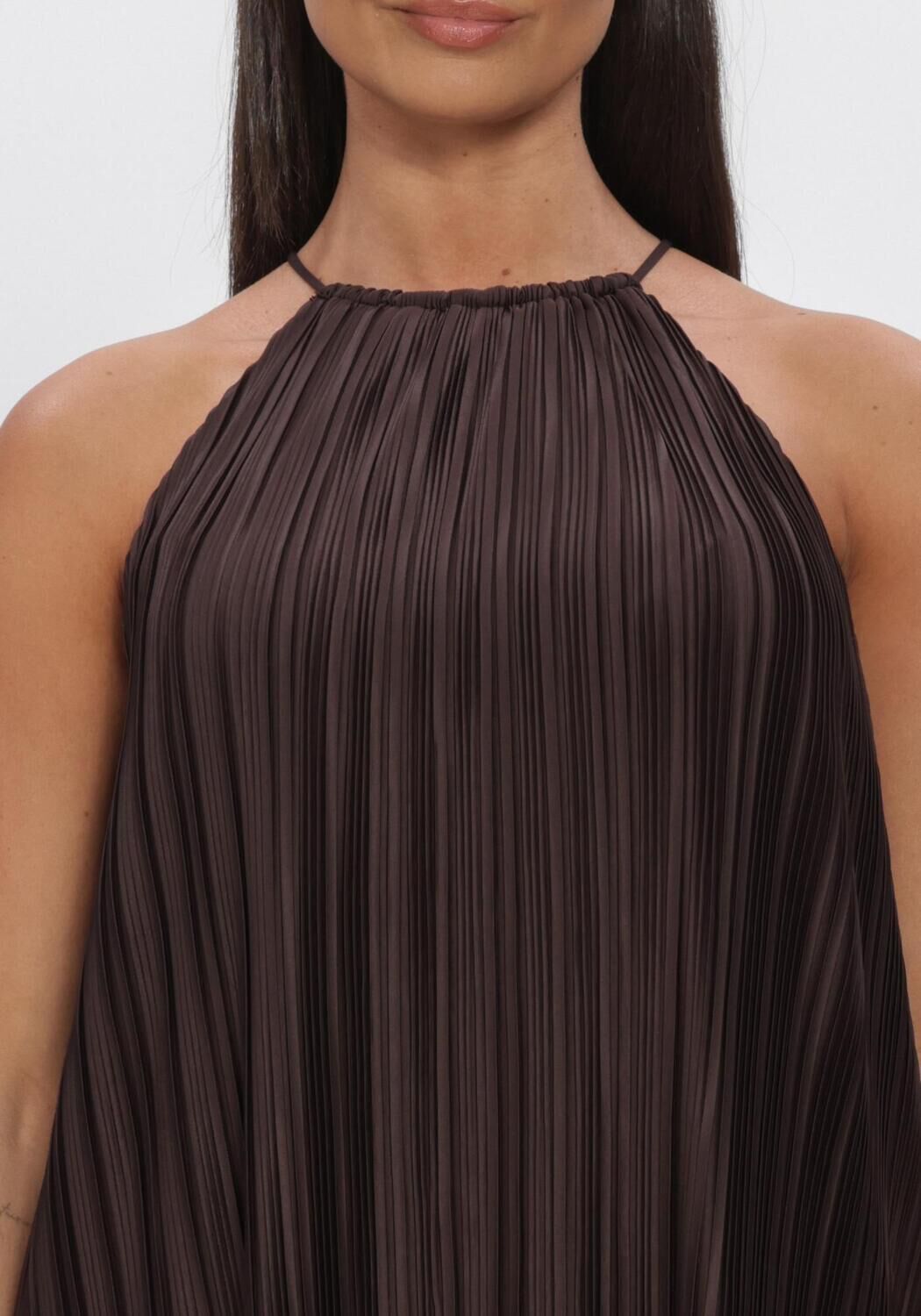 Bruine GRACE & MILA Mini jurk SS26210001 - large