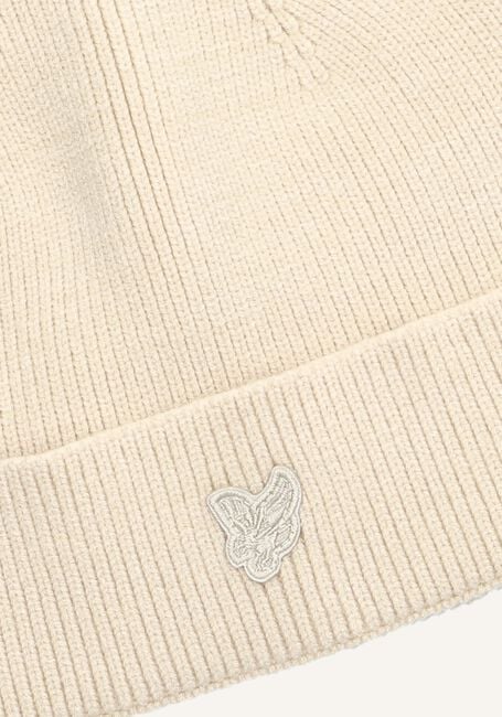 Ecru LYLE & SCOTT Muts TONAL EAGLE BEANIE Ecru LYLE & SCOTT Muts TONAL EAGLE BEANIE - large