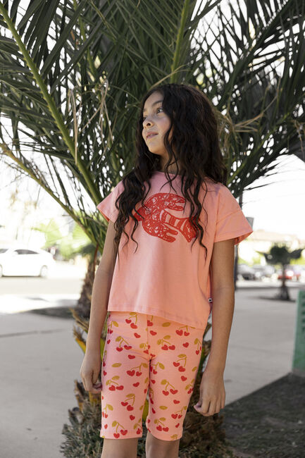 AMMEHOELA T-shirt FEM Corail - large
