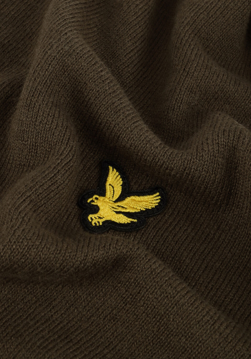 LYLE & SCOTT Pull COTTON MERINO QUARTER ZIP JUMPER Olive - large