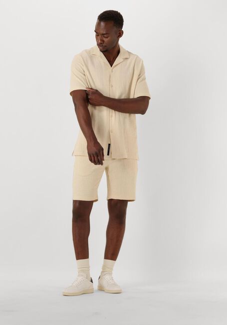 BUTCHER OF BLUE Pantalon courte RIPLEY STRUCTURE SHORT en beige - large