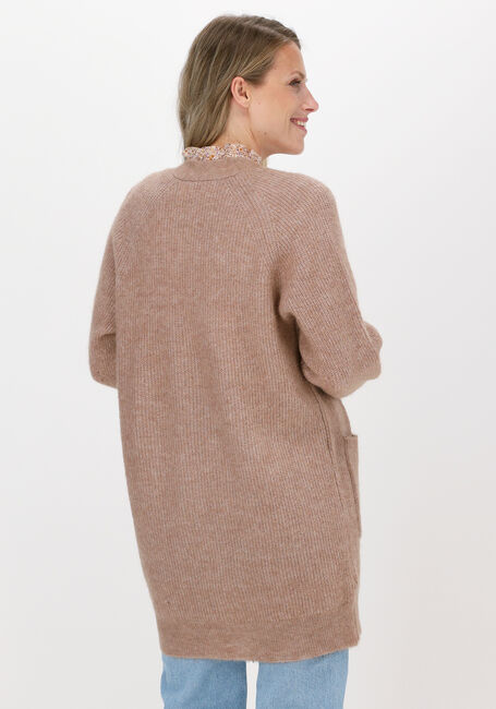 Camel SELECTED FEMME Vest SLFLULU LS KNIT LONG CARDIGAN - large