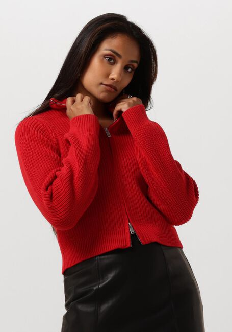 ENVII Pull ENBESSIE LS CARDIGAN 5190 en rouge - large