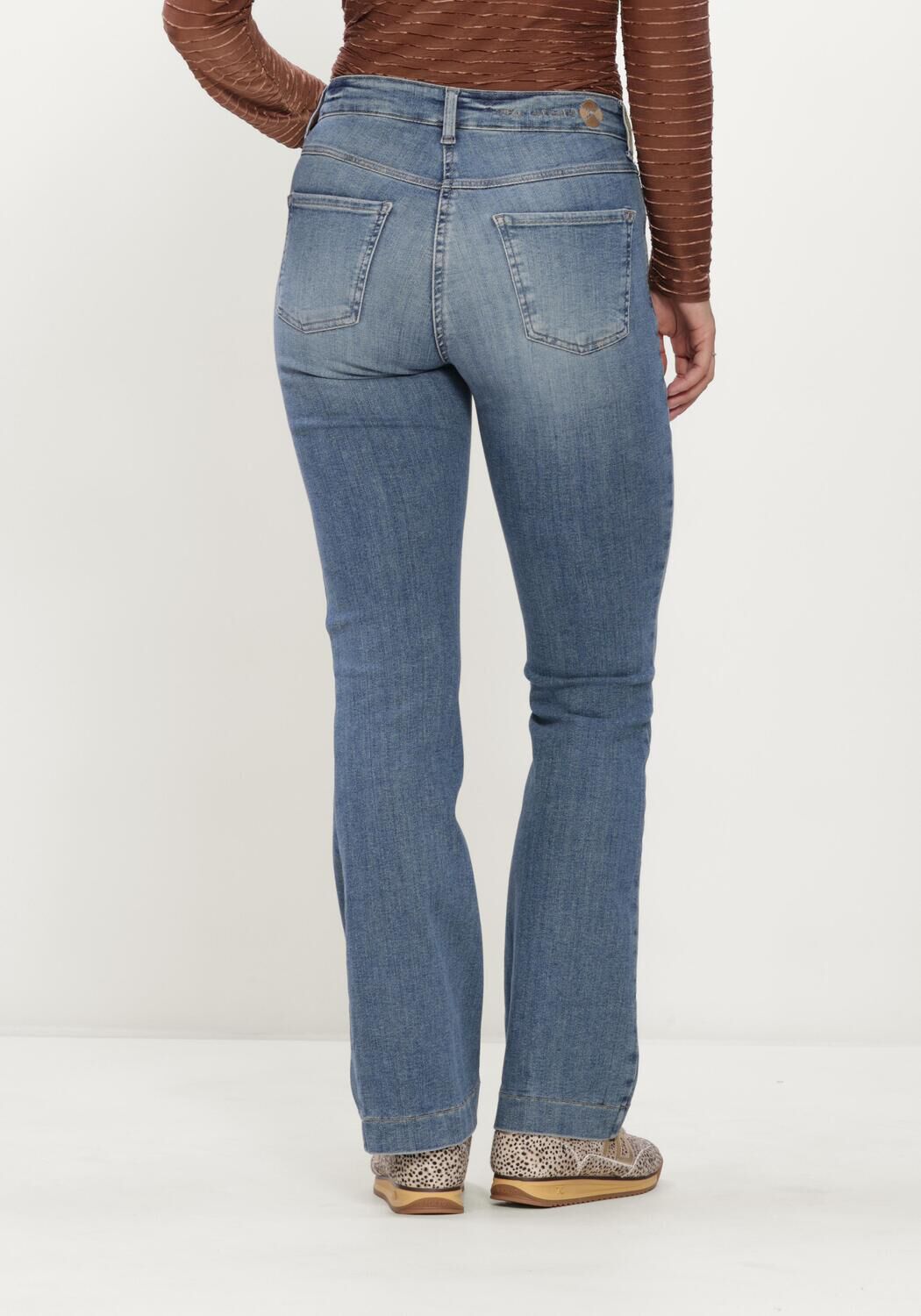 MAC Wide jeans 0358L AUTHENTIC MEGA FLEX en bleu - large