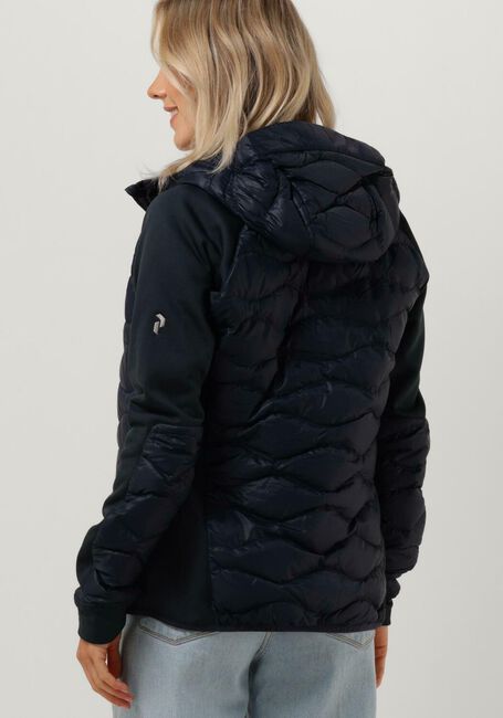 Donkerblauwe PEAK PERFORMANCE Jack M HELIUM DOWN HYBRID HOOD - large