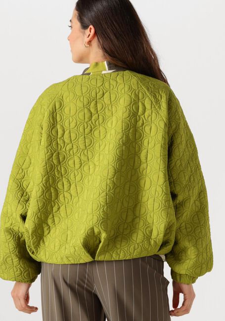 Groene STUDIO ANNELOES Jack Luun jacquard jacket - large