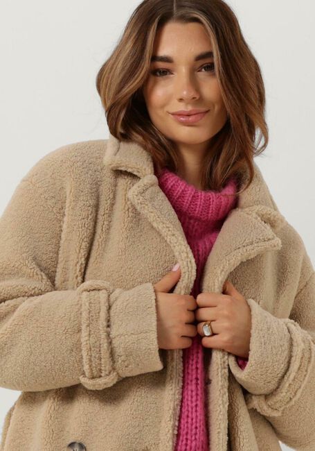 SELECTED FEMME Manteau BETTY TEDDY COAT Sable - large