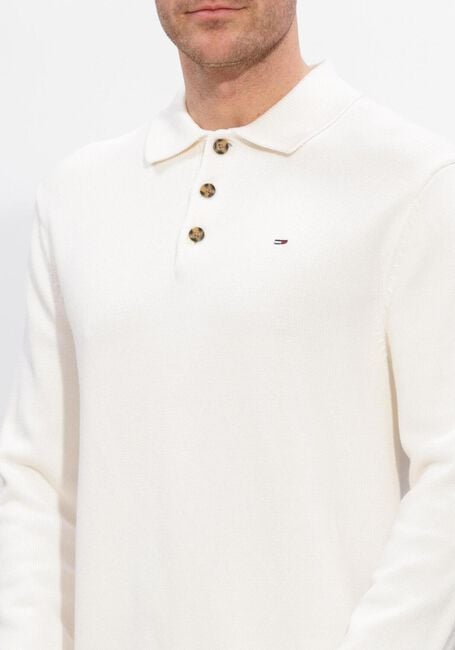 Gebroken wit TOMMY JEANS Trui TJM SLIM ESSENTIAL POLO SWTR EXT - large