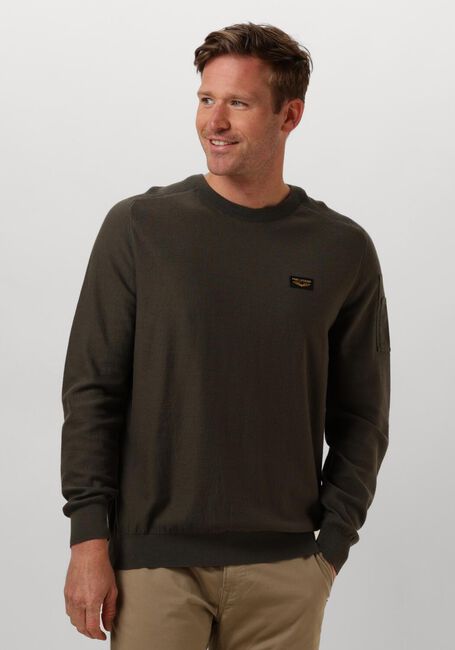 PME LEGEND Pull R-NECK AMERICAN CLASSIC BUCKLEY KNIT en vert - large