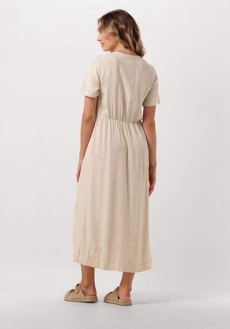 Beige Y.A.S. Maxi jurk YASBINA SS ANKLE DRESS - large