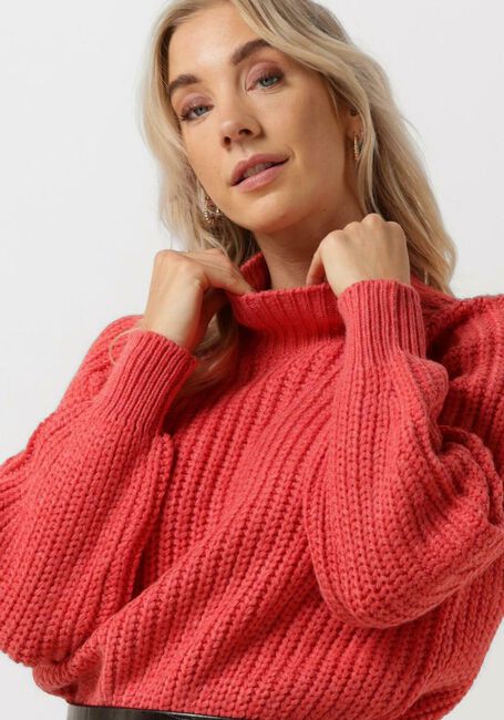 Y.A.S. Col roulé YASULTRA LS HIGH NECK KNIT PULLOVER Corail - large