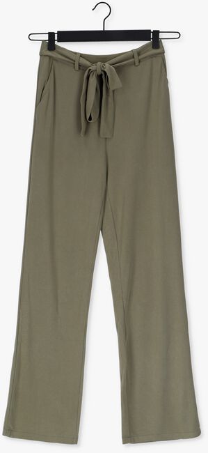 SIMPLE Pantalon large KARA en vert - large