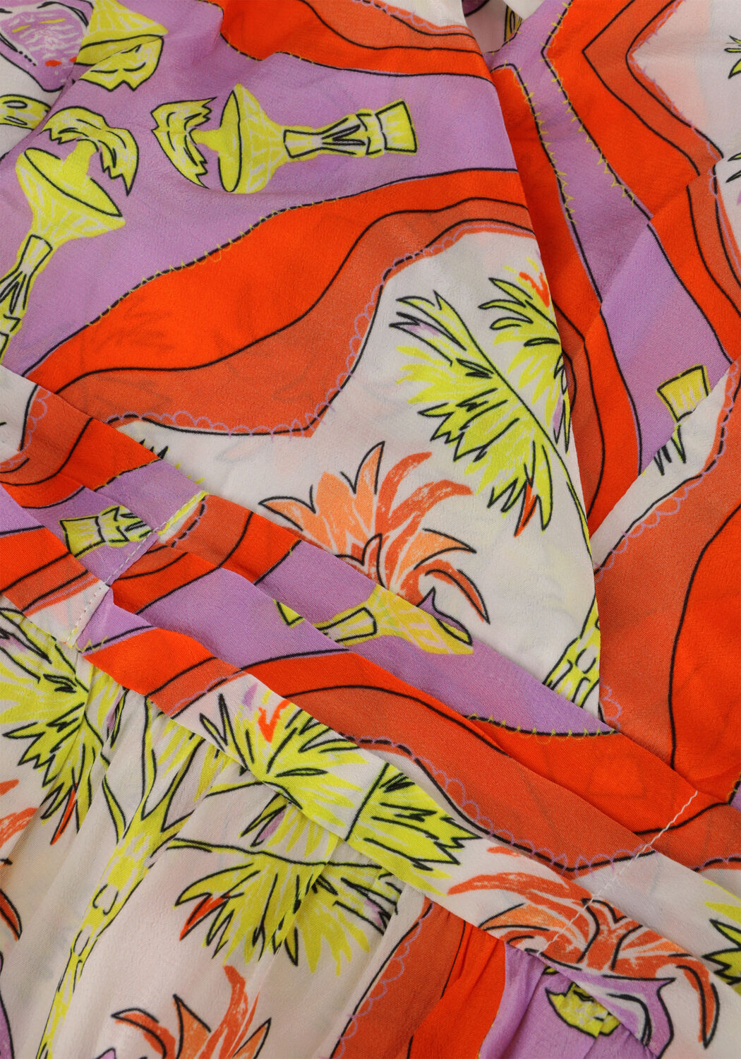 POM AMSTERDAM Robe maxi STRAP MARRAKESH SUMMER DRESS en orange - large