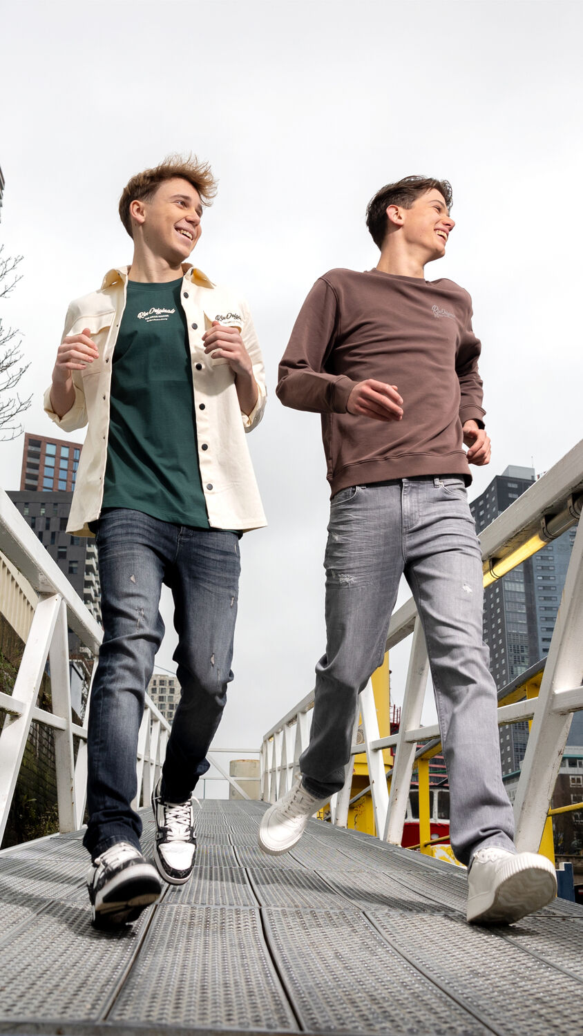 RELLIX Chandail OVERSIZED SWEATER RLX ORIGINAL WASHED en marron - large