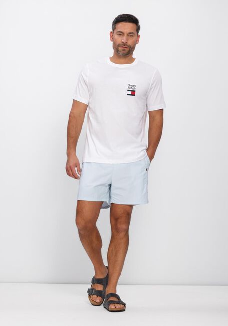 Lichtblauwe TOMMY HILFIGER UNDERWEAR Zwembroeken MEDIUM DRAWSTRING ZIP POCKET - large