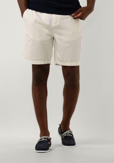 SCOTCH & SODA Pantalon courte FAVE - COTTON/LINEN TWILL BERMUDA Blanc - large