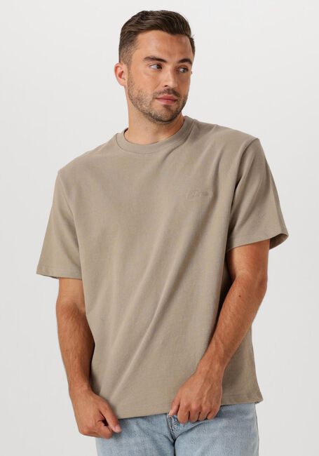 Taupe DSTREZZED T-shirt LASSE TEE - large