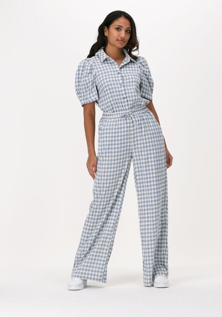 Lichtblauwe LOLLYS LAUNDRY Wijde broek RITA - large