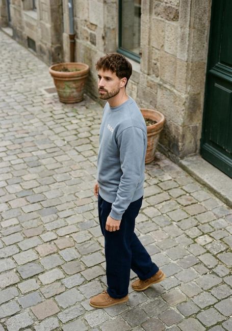 THE GOODPEOPLE Chandail LTEDDY en bleu - large