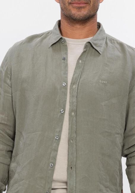 BOSS ORANGE Chemise d&eacute;contract&eacute; RELEGANT_6 en vert - large