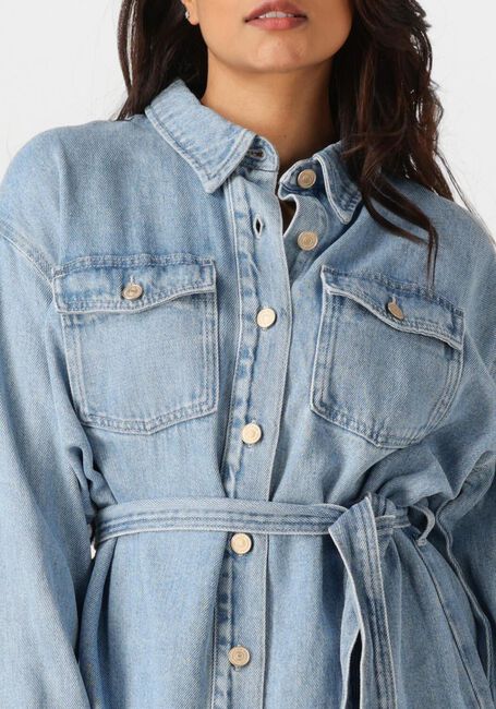 7 FOR ALL MANKIND Mini robe SHIRT DRESS Bleu clair - large