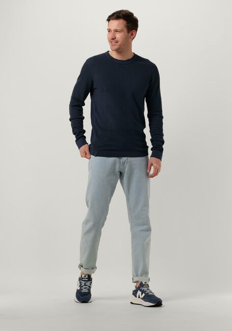 CAST IRON Pull CREWNECK COTTON MODAL Bleu fonc&eacute; - large