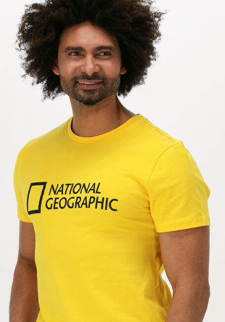 Gele NATIONAL GEOGRAPHIC T-shirt UNISEX T-SHIRT WITH BIG LOGO - large