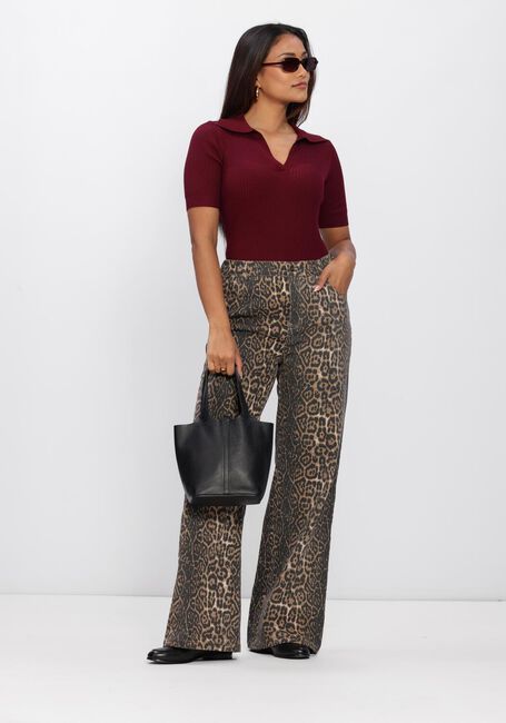 YDENCE Pantalon large PANTS VALESCA en marron - large