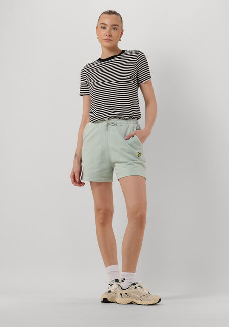 LYLE & SCOTT PIGMENT DYE SWEATSHORT Pantalons Menthe - large