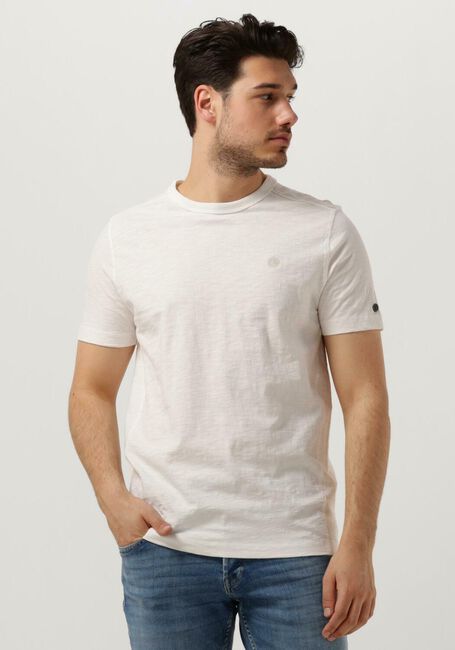 CAST IRON T-shirt SHORT SLEEVE R-NECK ORGANIC COTTON SLUB ESSENTIAL en blanc - large