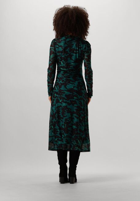 POM AMSTERDAM Robe midi CAMO TEAL GREEN MESH en vert - large
