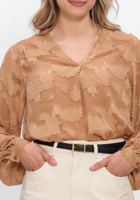 AAIKO ALANA CHIFFON PES 509 Hauts & T-shirts en marron - large