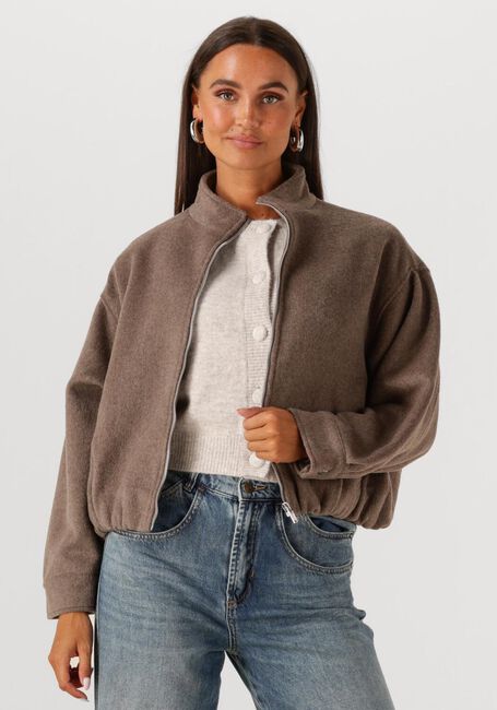 NEO NOIR Jack FLORINE WOOL BOMBER JACKET en marron - large