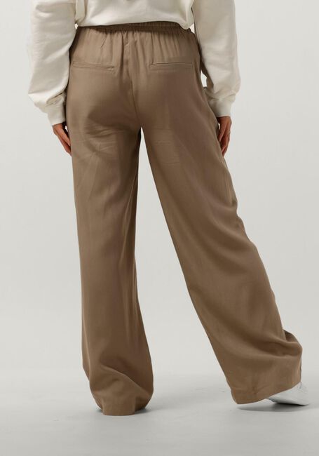 OBJECT Pantalon large OBJTILDA TALULA LONG PANT en beige - large
