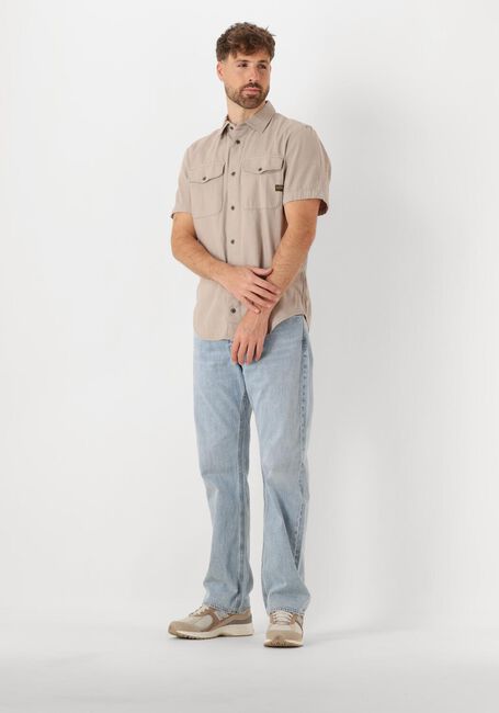 Taupe G-STAR RAW Casual overhemd MARINE SLIM SHIRT S\S - large