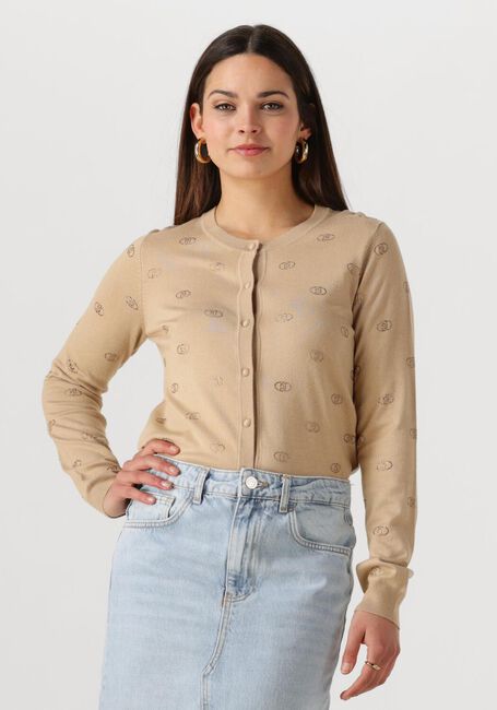 Beige LIU JO Vest ECS MAGLIA APERTA M/L - large