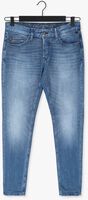 Blauwe CAST IRON Slim fit jeans RISER SLIM BRIGHT BLUE WASH